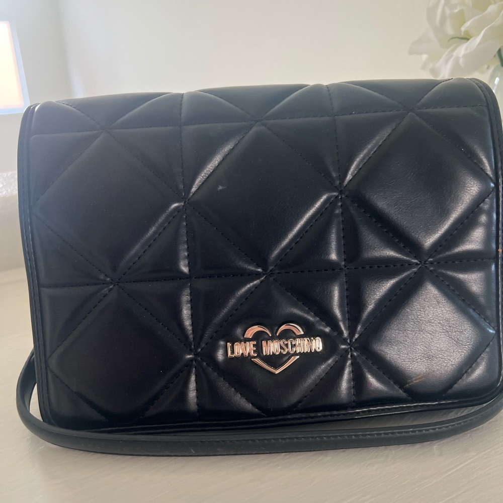 Love Moschino Black Quilted Women's Bag
